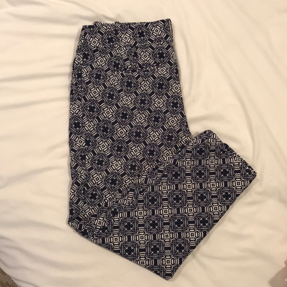 J Crew patterned capris